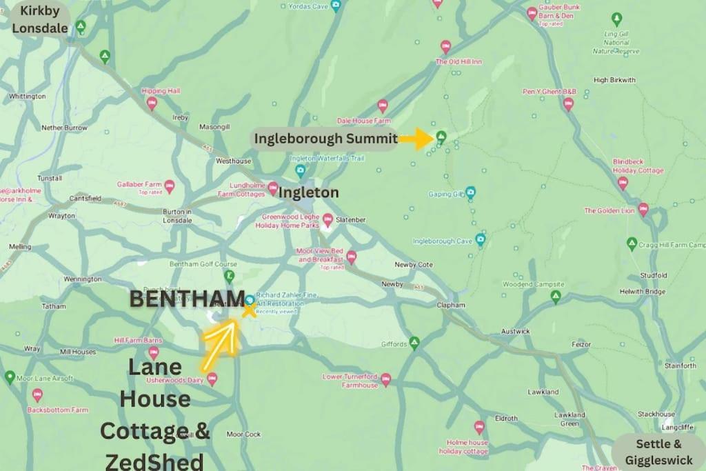 Cosy 3 Bed Cottage Near 3 Peaks - Log Burner & Aga Bentham Exterior foto